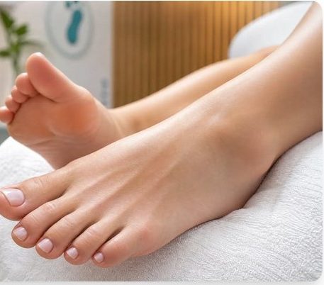 Gepflegte Füße nach podologischer Behandlung